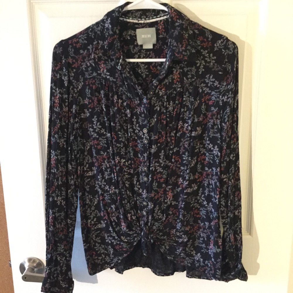 ❌SOLD❌ Anthropologie floral buttondown blouse